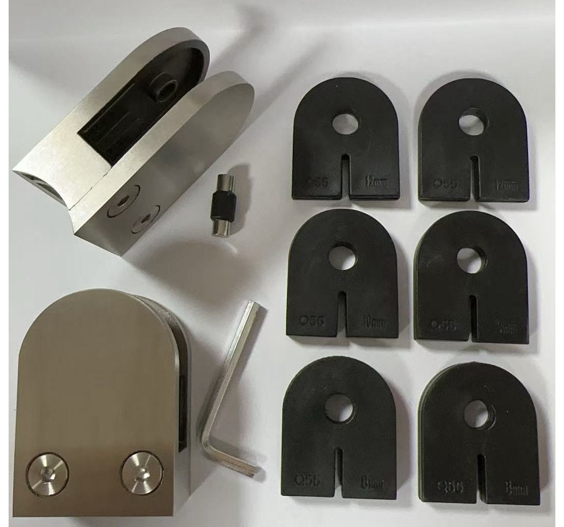 Pemegang kaca klip kaca pengapit kaca keluli tahan karat