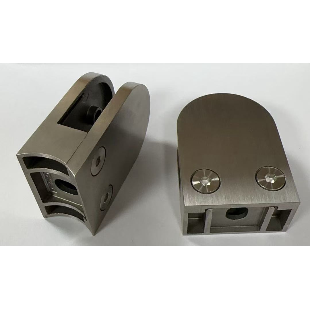 Bilik mandi dek patio pagar aksesori perkakasan mini pemasangan kaca pengapit kaca pemegang tangga pagar klip kaca